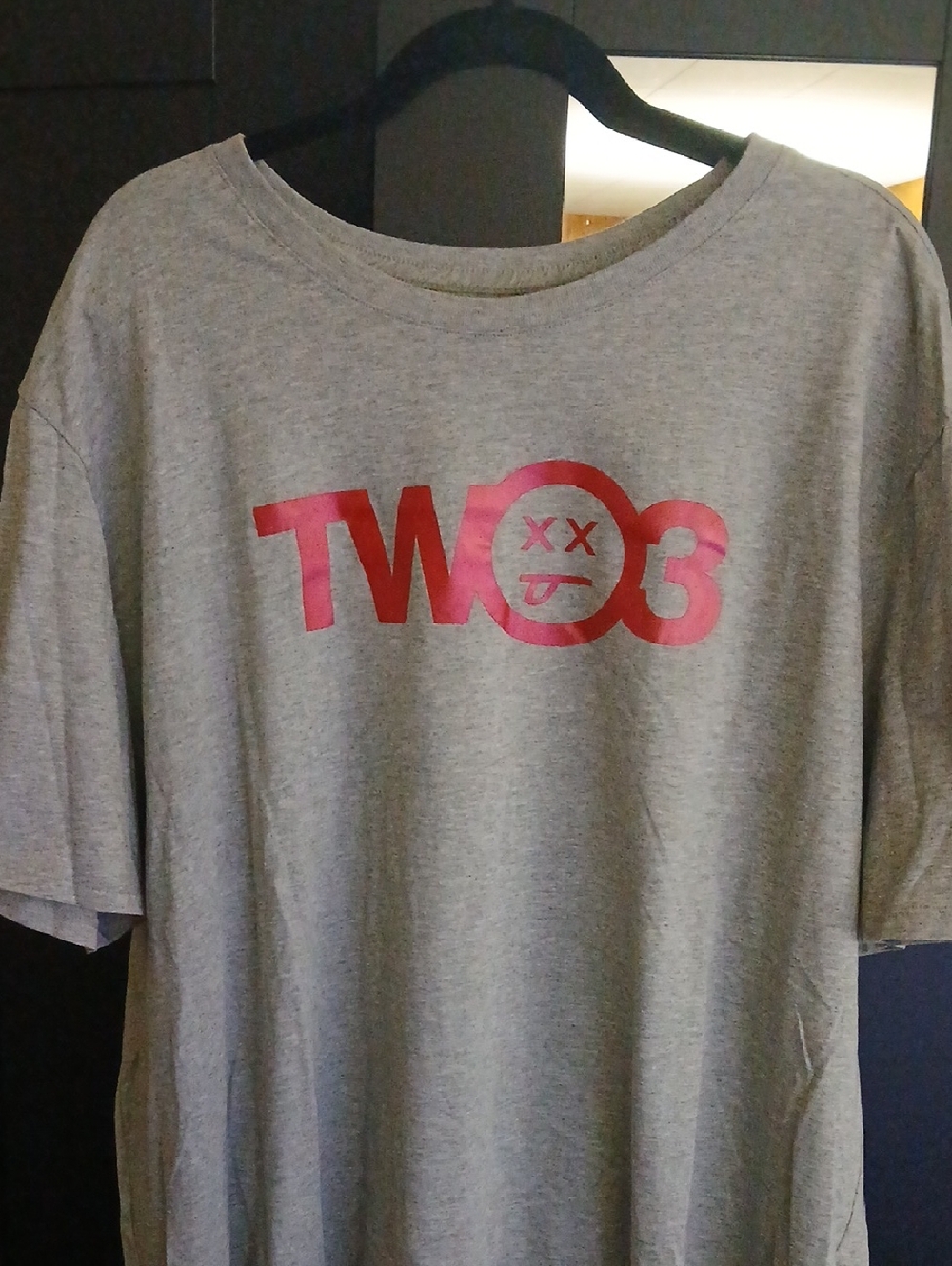 Jordan Gray Short Sleeve Tee with Red Graphic. New,never Worn Or Washed.